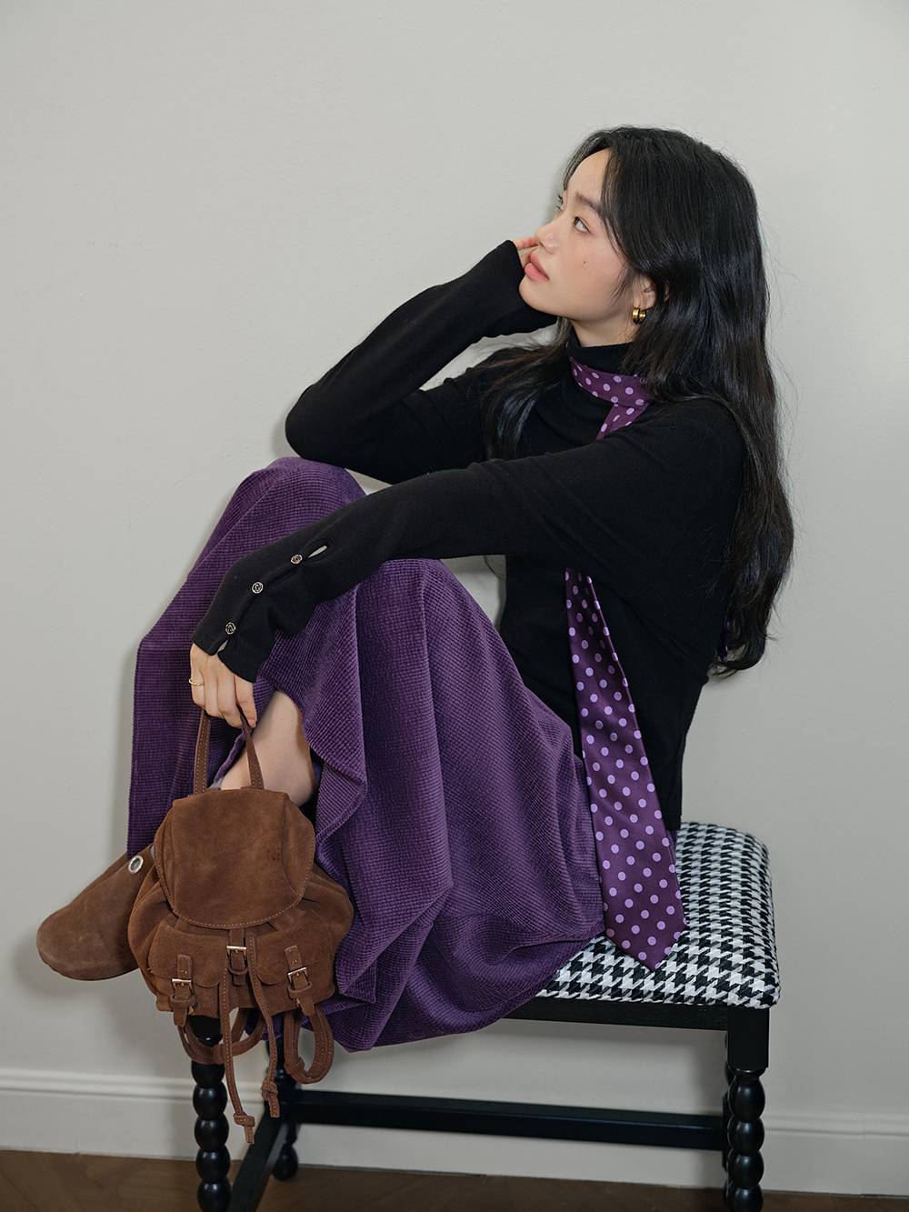 Corduroy Wide-Leg Pants
