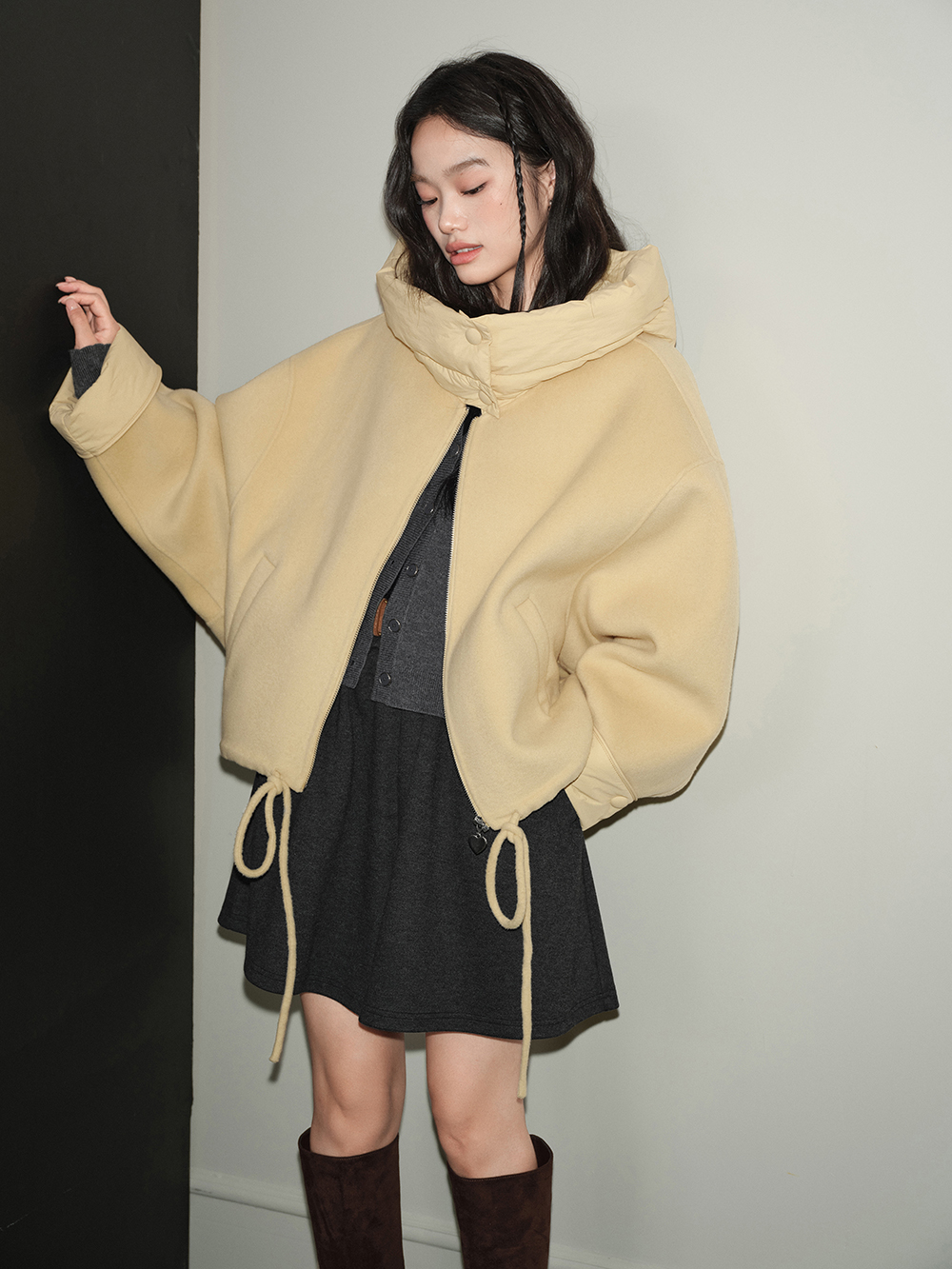 Hooded Yellow Coat