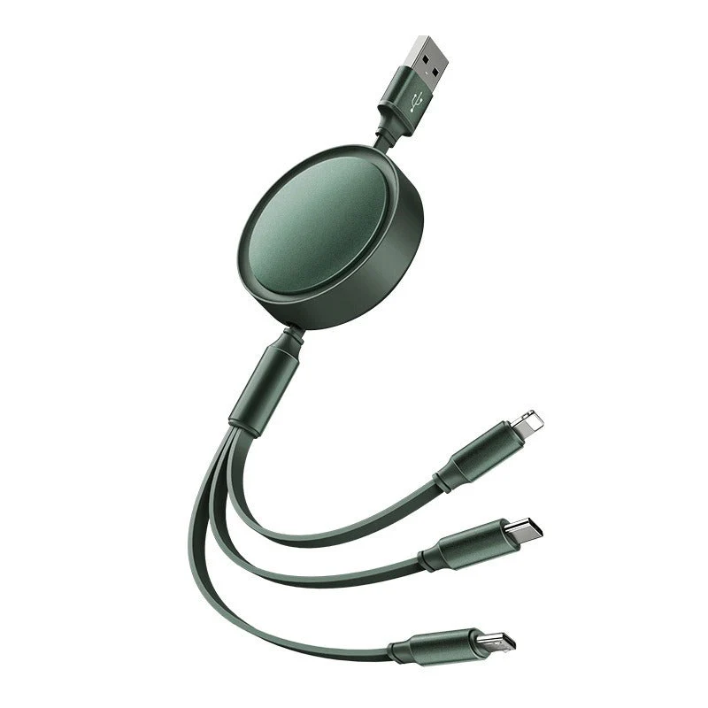 Neutral one to three data cable fast charging extension cable charging cable three in one data cable
