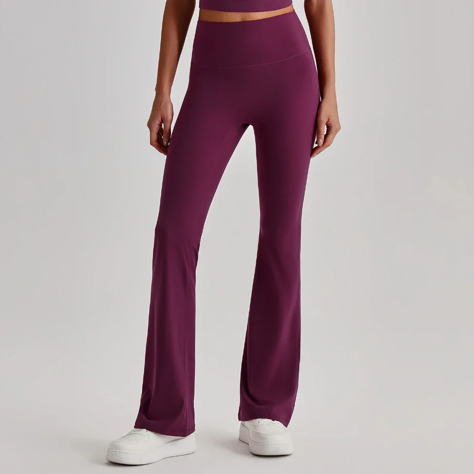 Naked-Feel High-Waisted Flared Yoga Pants