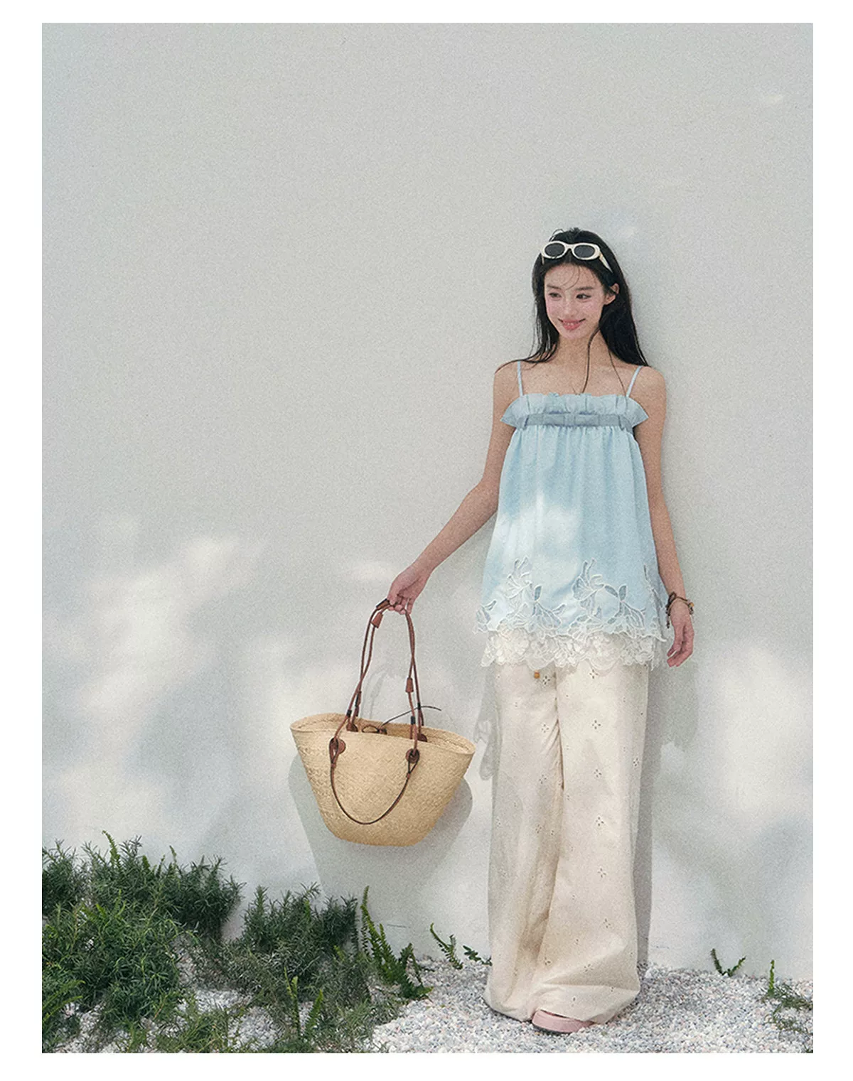 Bouquet Summer Lace Camisole Top