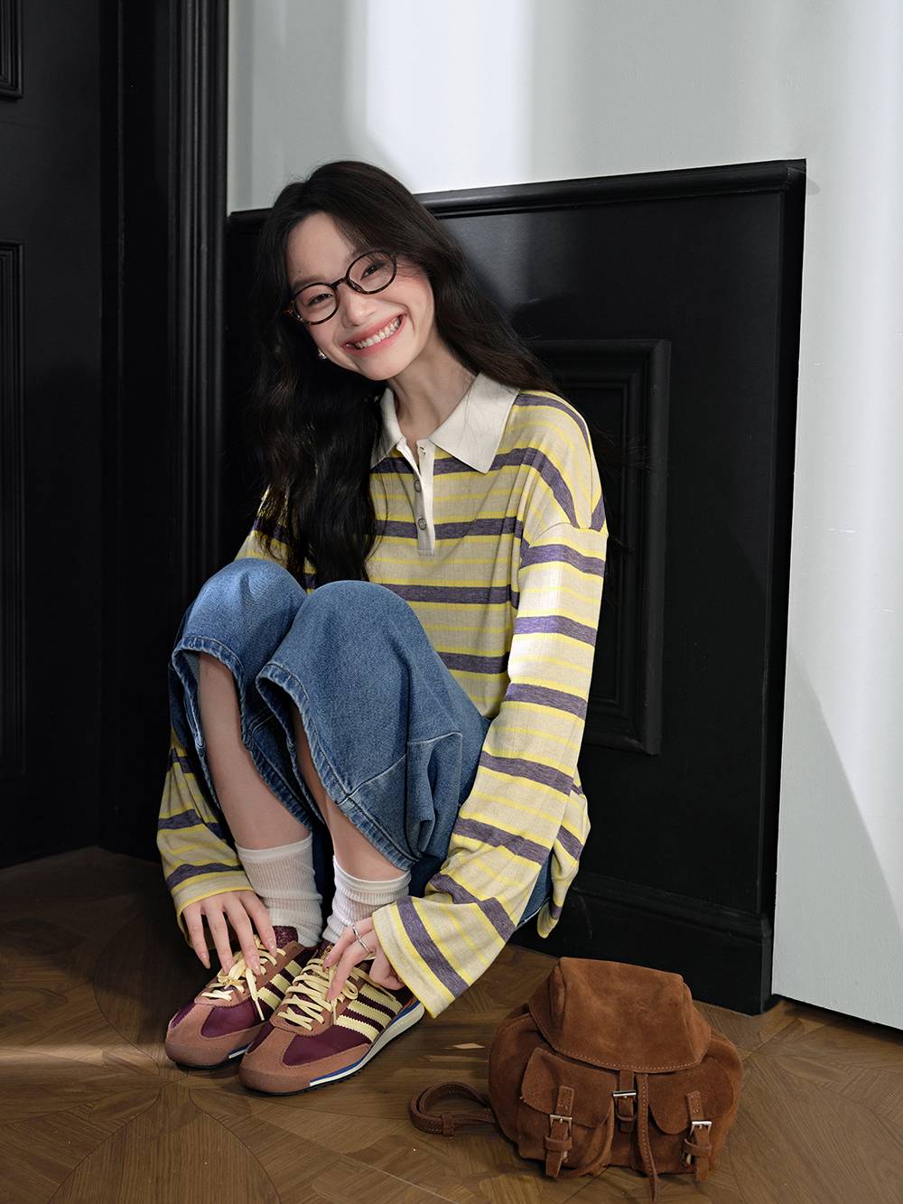 Striped Long-sleeve Top