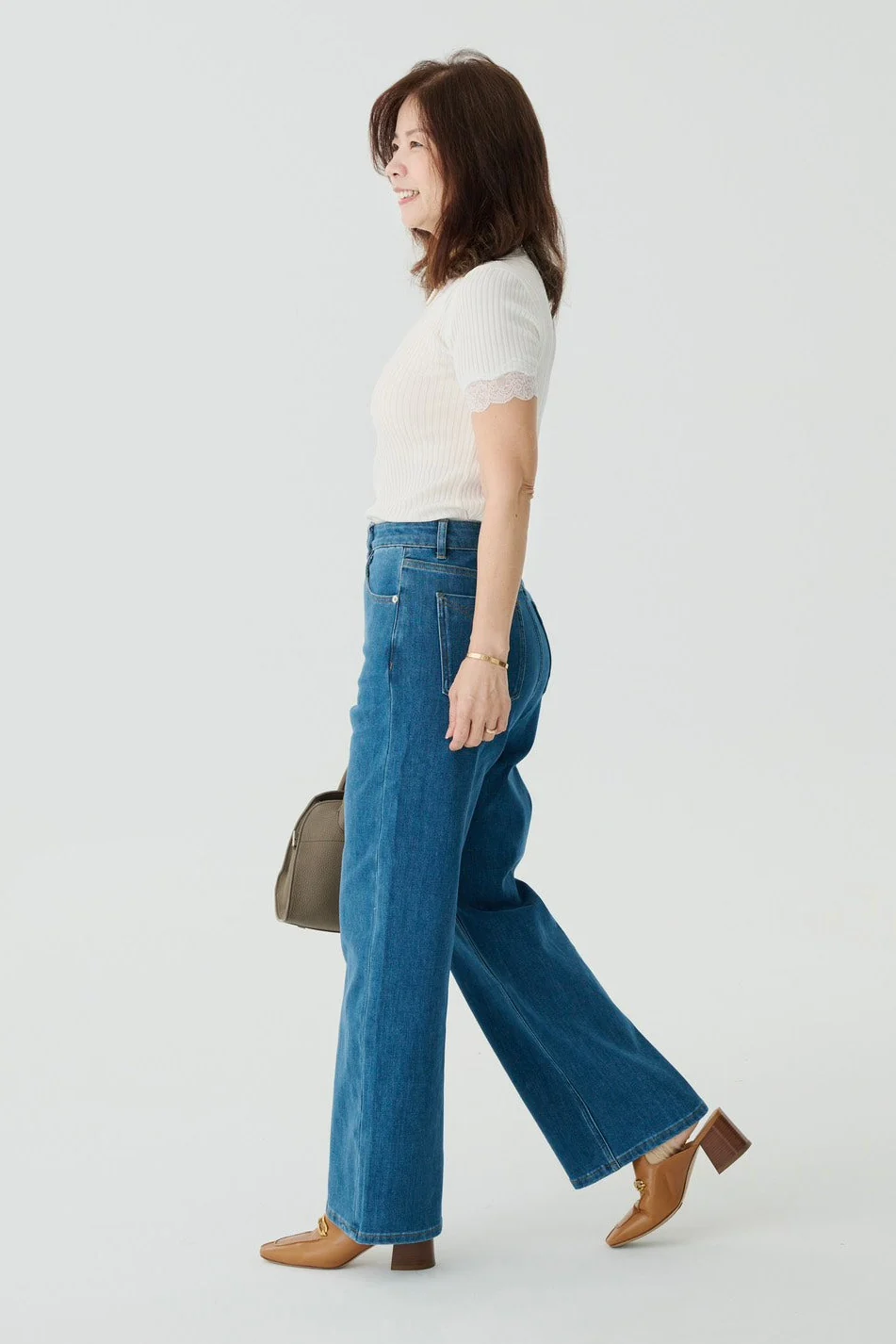 Ailin lyocell elastic jeans