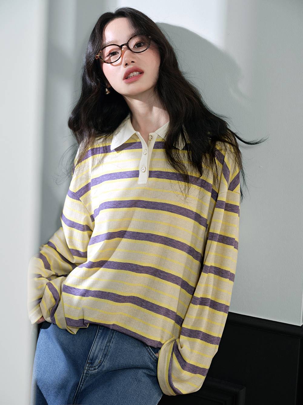 Striped Long-sleeve Top