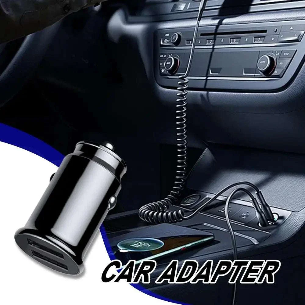 Dual USB Fast Car Charger 3.1A Compact Adapter