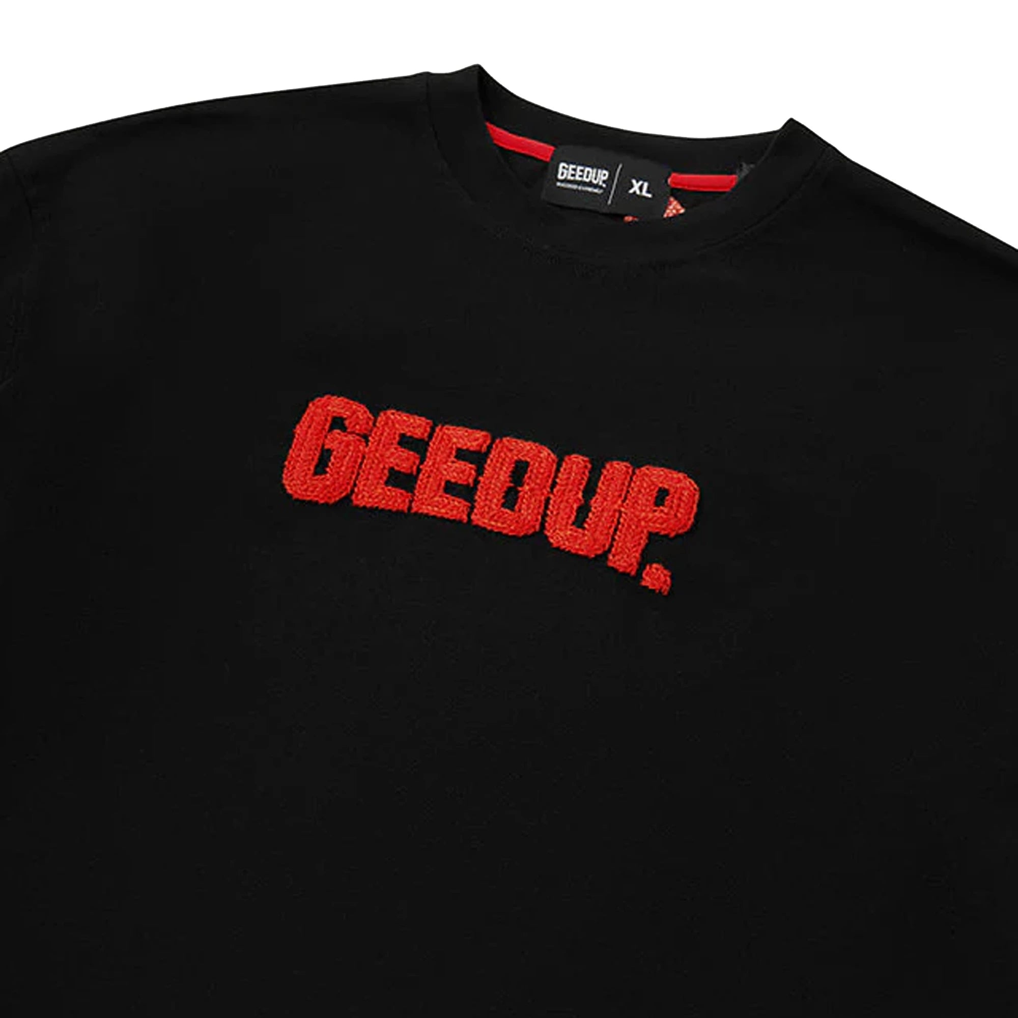 Geedup PFK Cursive T-Shirt 'Black / Red' (2026)