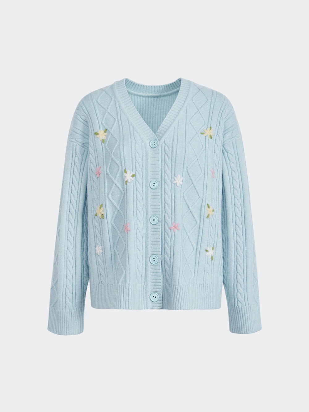 Floral Cardigan Sweater