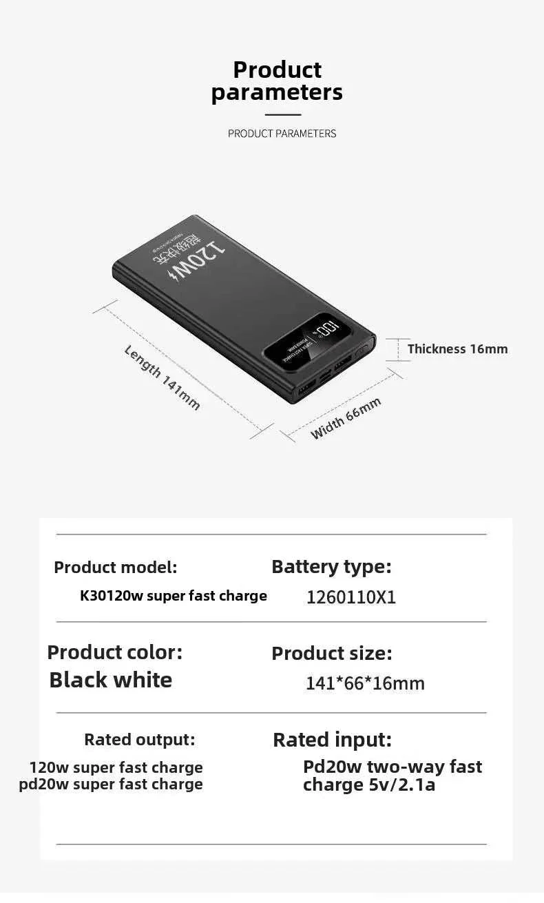 BCAK 20000mAh Super Fast Charging Power Bank