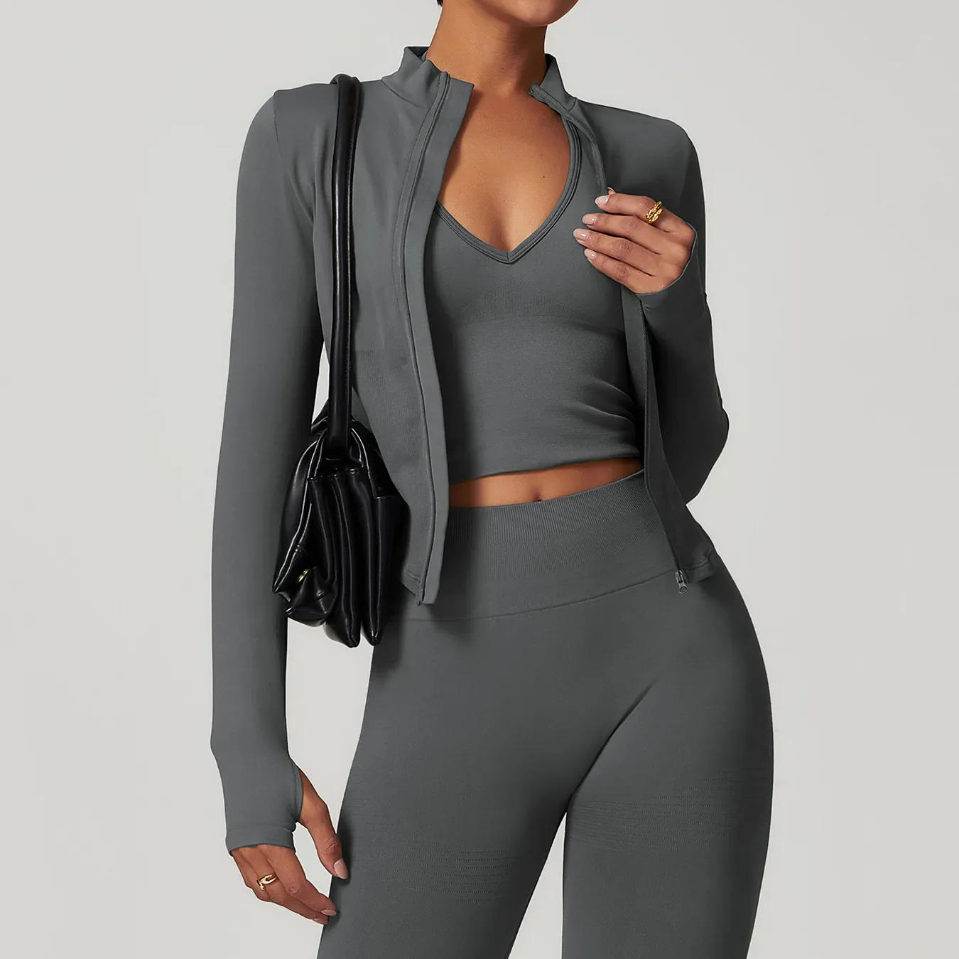 Long Sleeve Zipper Top