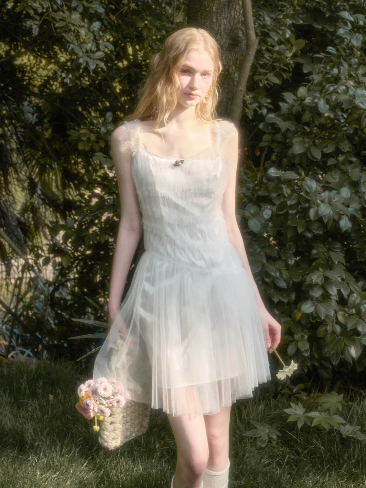 Soft Summer Lightweight Tulle Dress