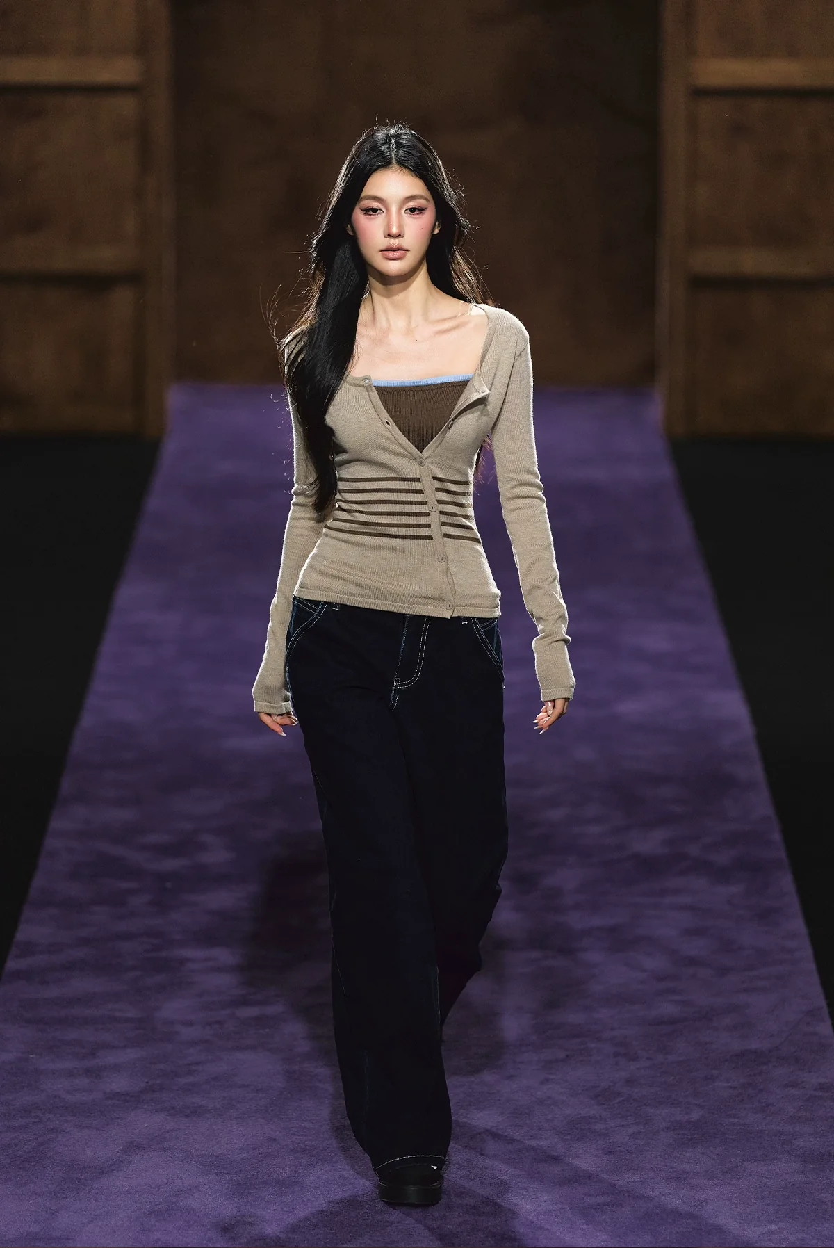 Soft Touch Two-in-One Knit Base Cardigan