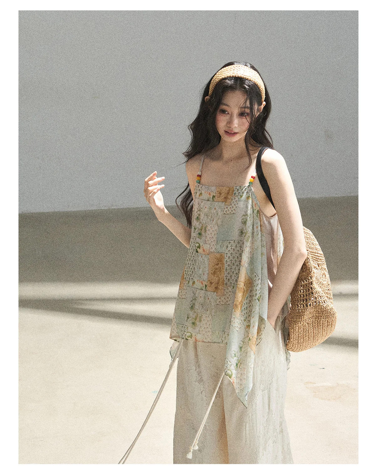 Sun-Kissed Flowy Chiffon Vacation Blouse