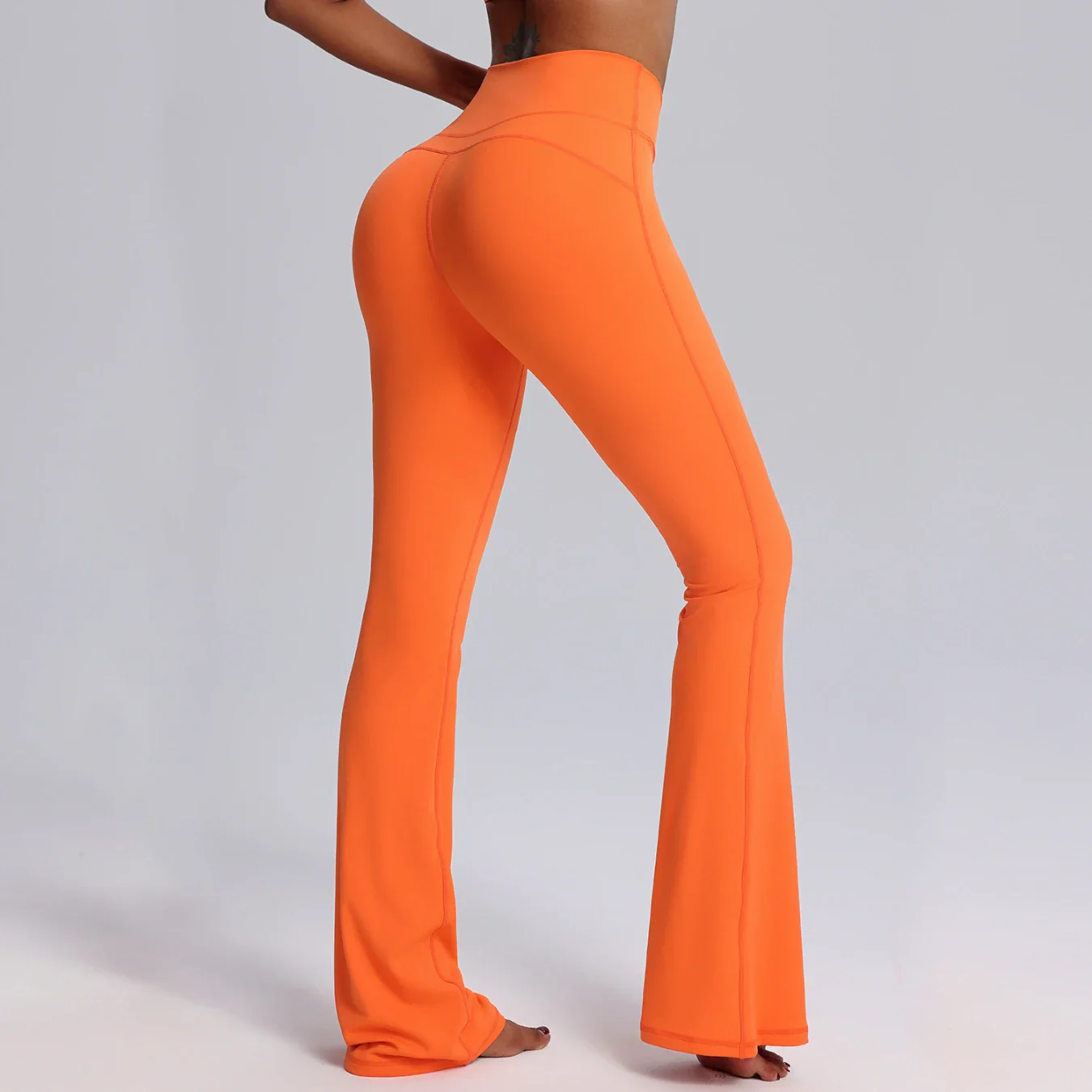 New Cross Waist Yoga Fitness Flared Pants