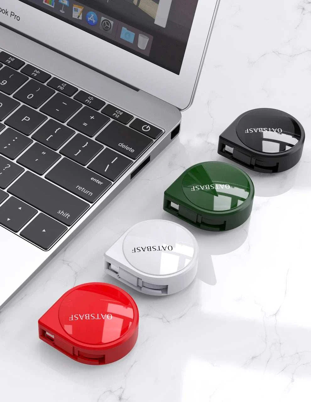 PD Fast Charging USB-C & Lightning Cable (Retractable)