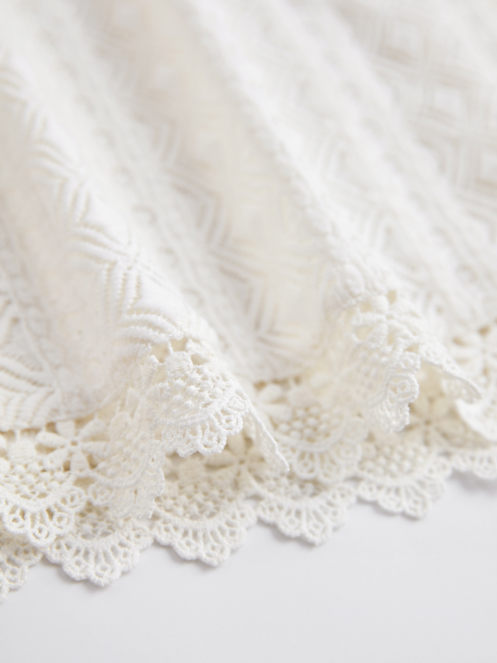 Layered Collar Lace Blouse