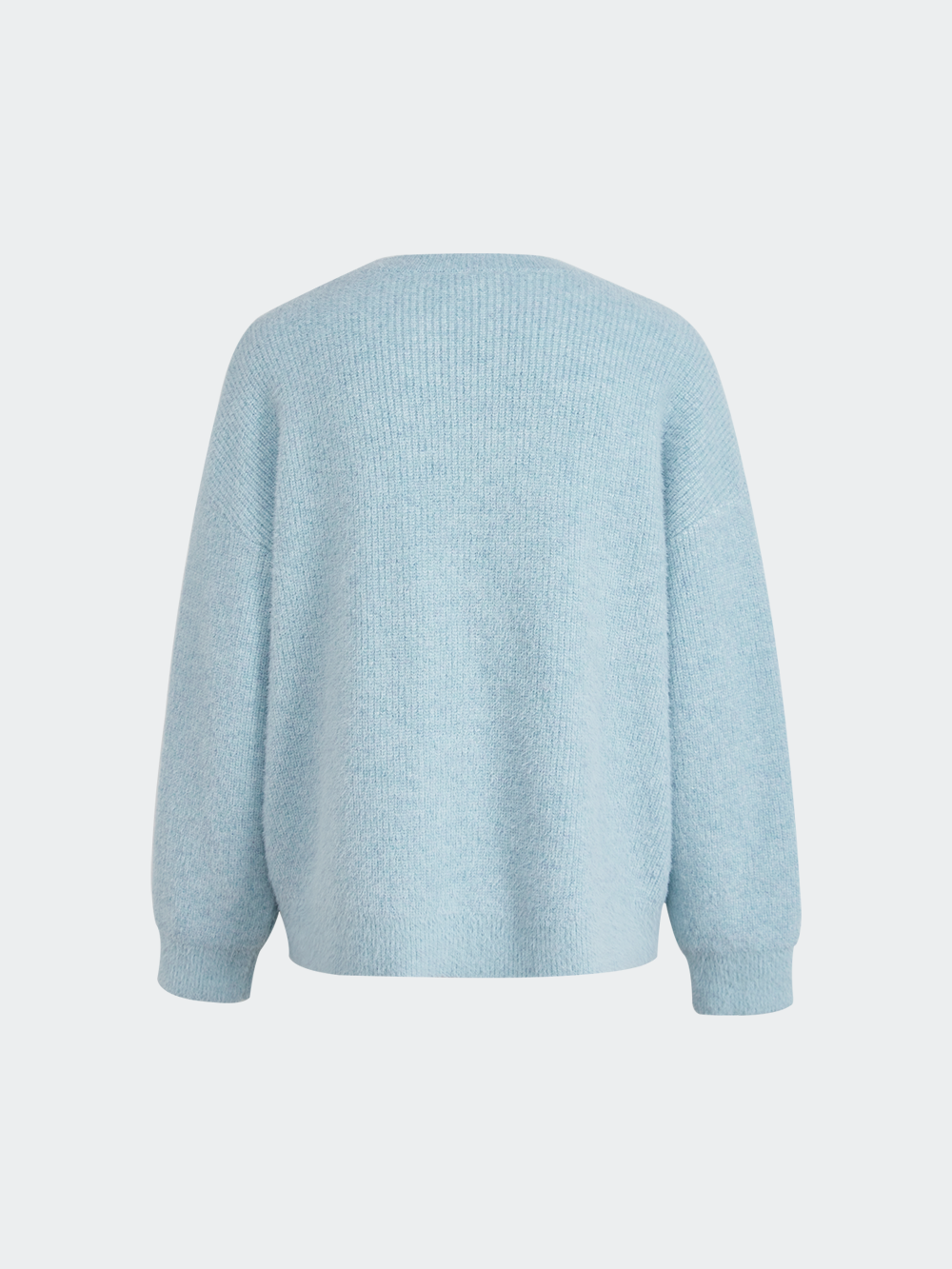 Embroidered Crew Neck Sweater