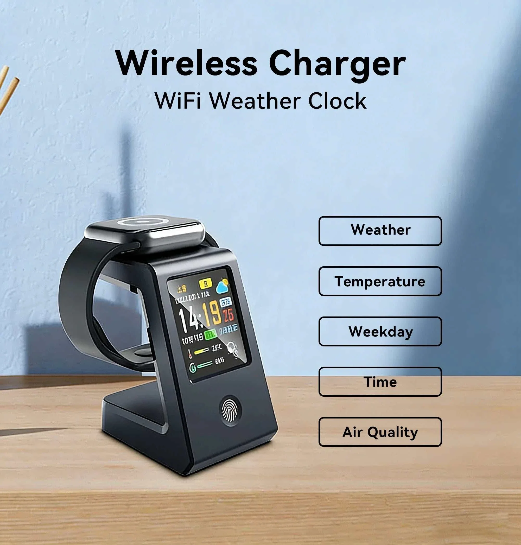 Aura Smart WiFi Weather Clock & Watch Charger