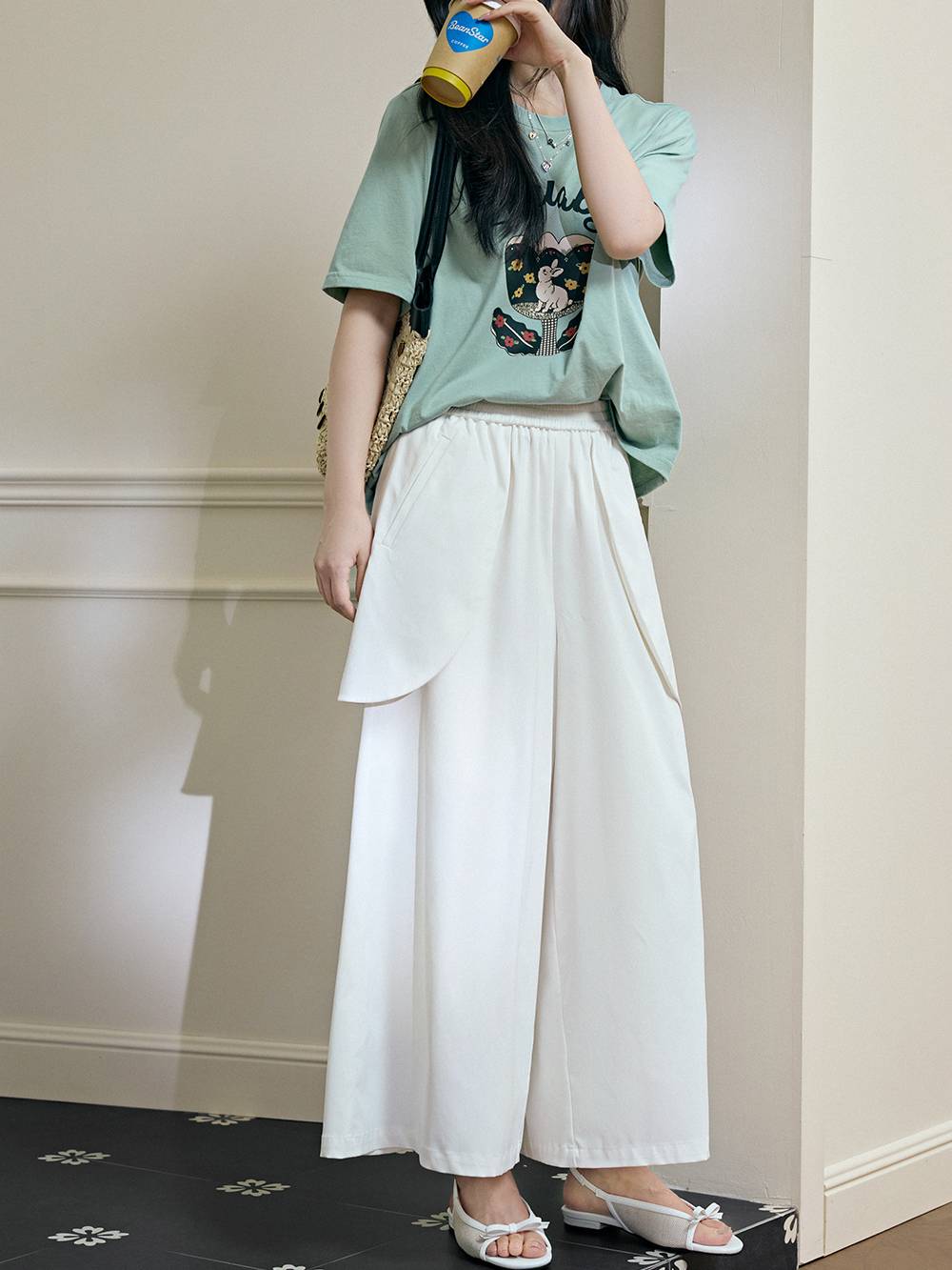 Elastic Waistband Pants