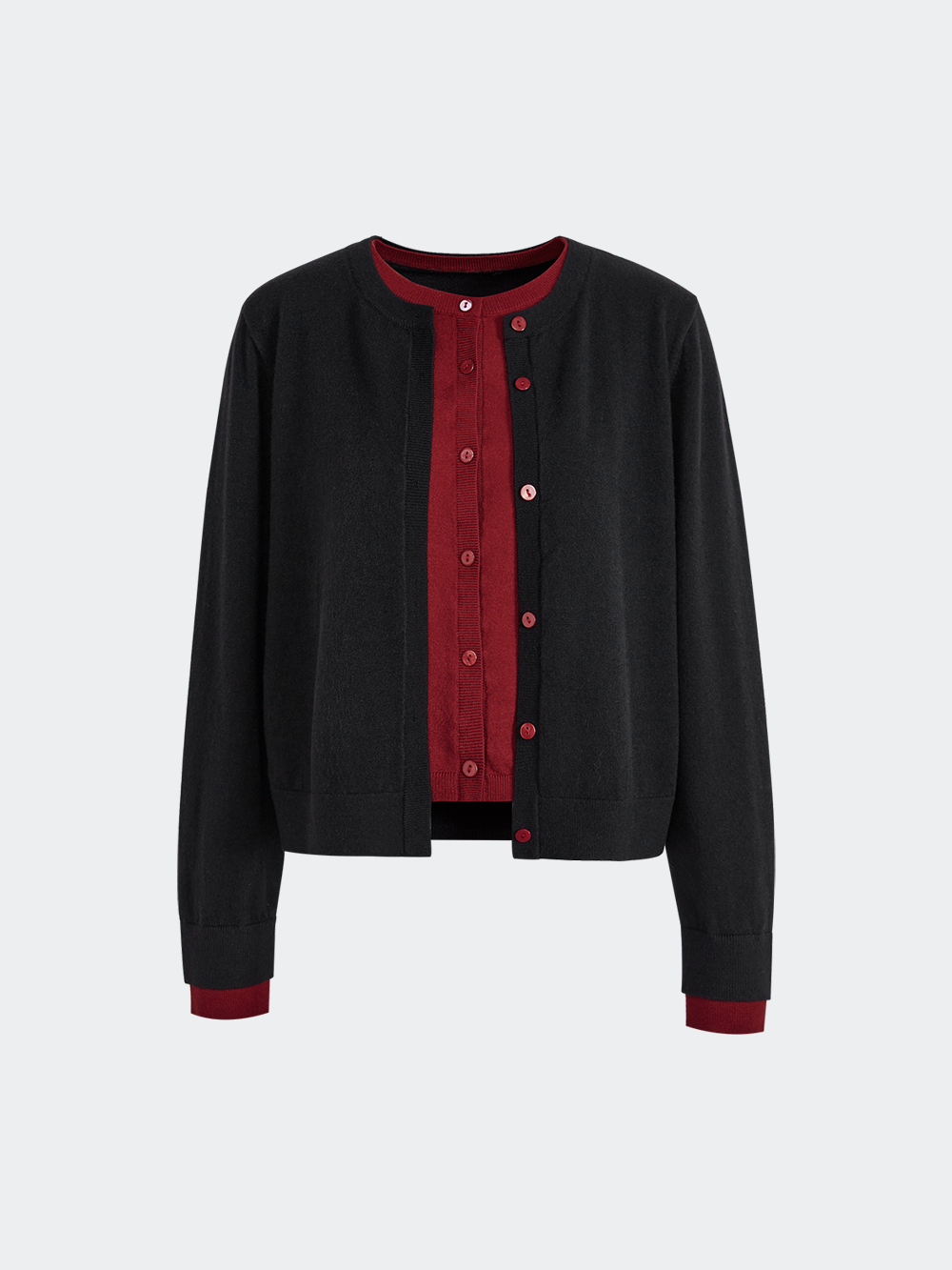 Fake Two-piece Cardigan