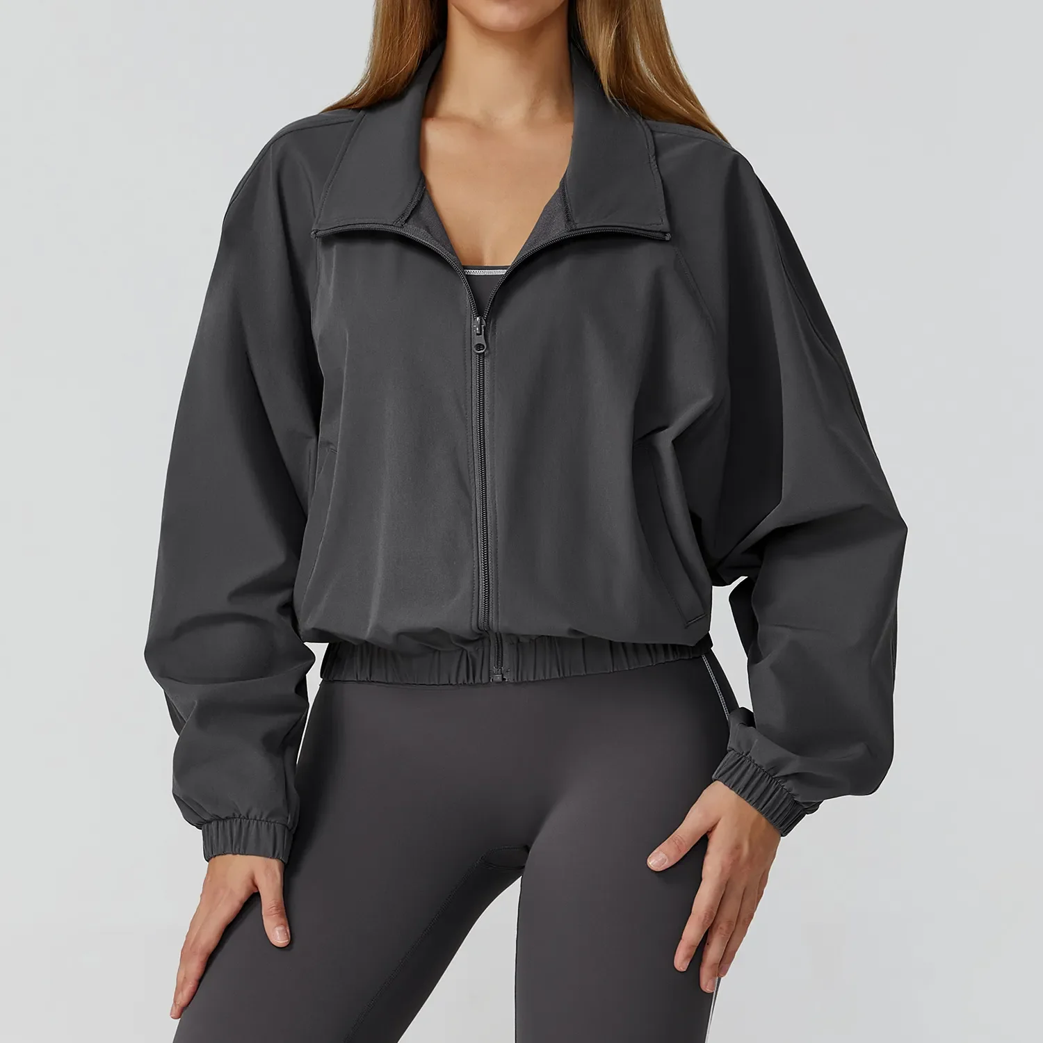 Quick-Dry Stand Collar Sports Jacket for Women