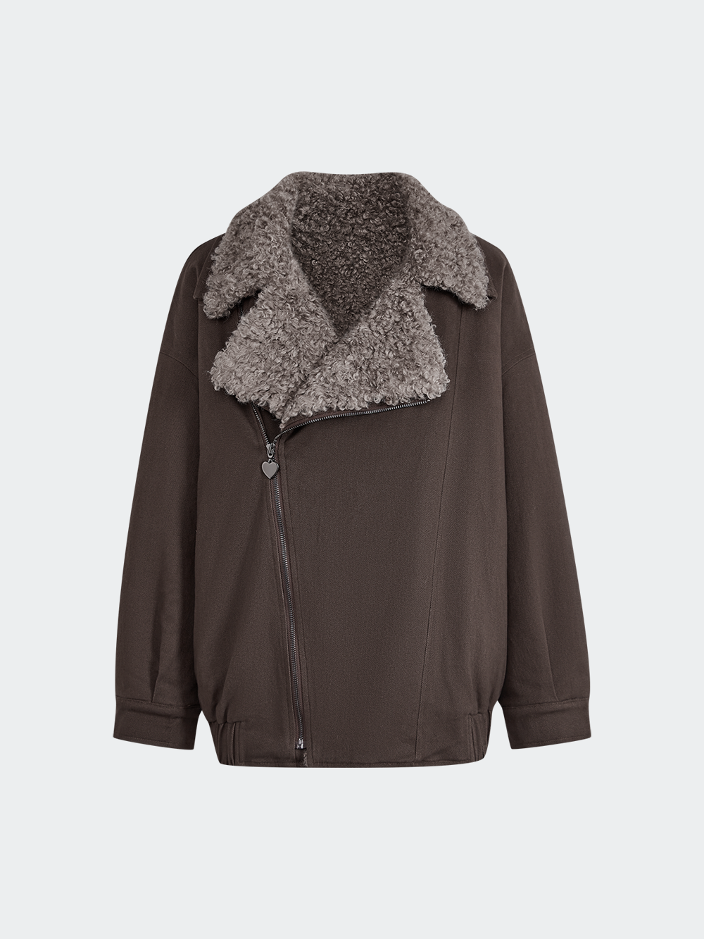 Faux Fur Collar Jacket