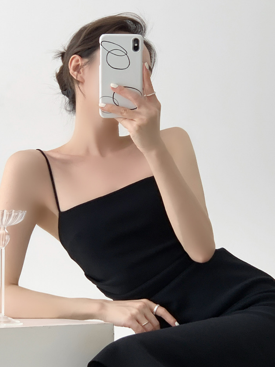 Xona Side Ruched Cami Dress