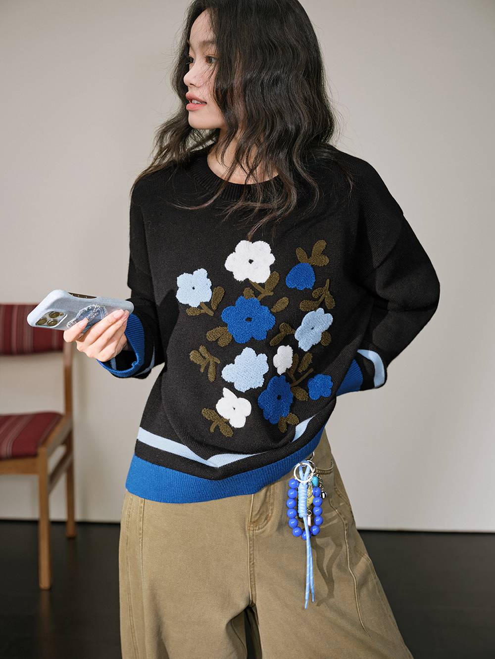 Floral Sweater