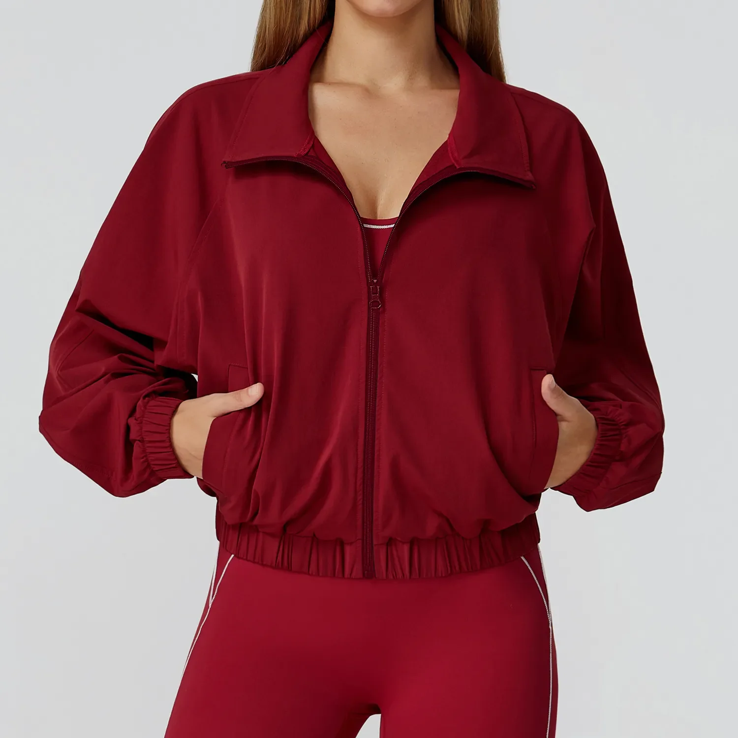 Quick-Dry Stand Collar Sports Jacket for Women