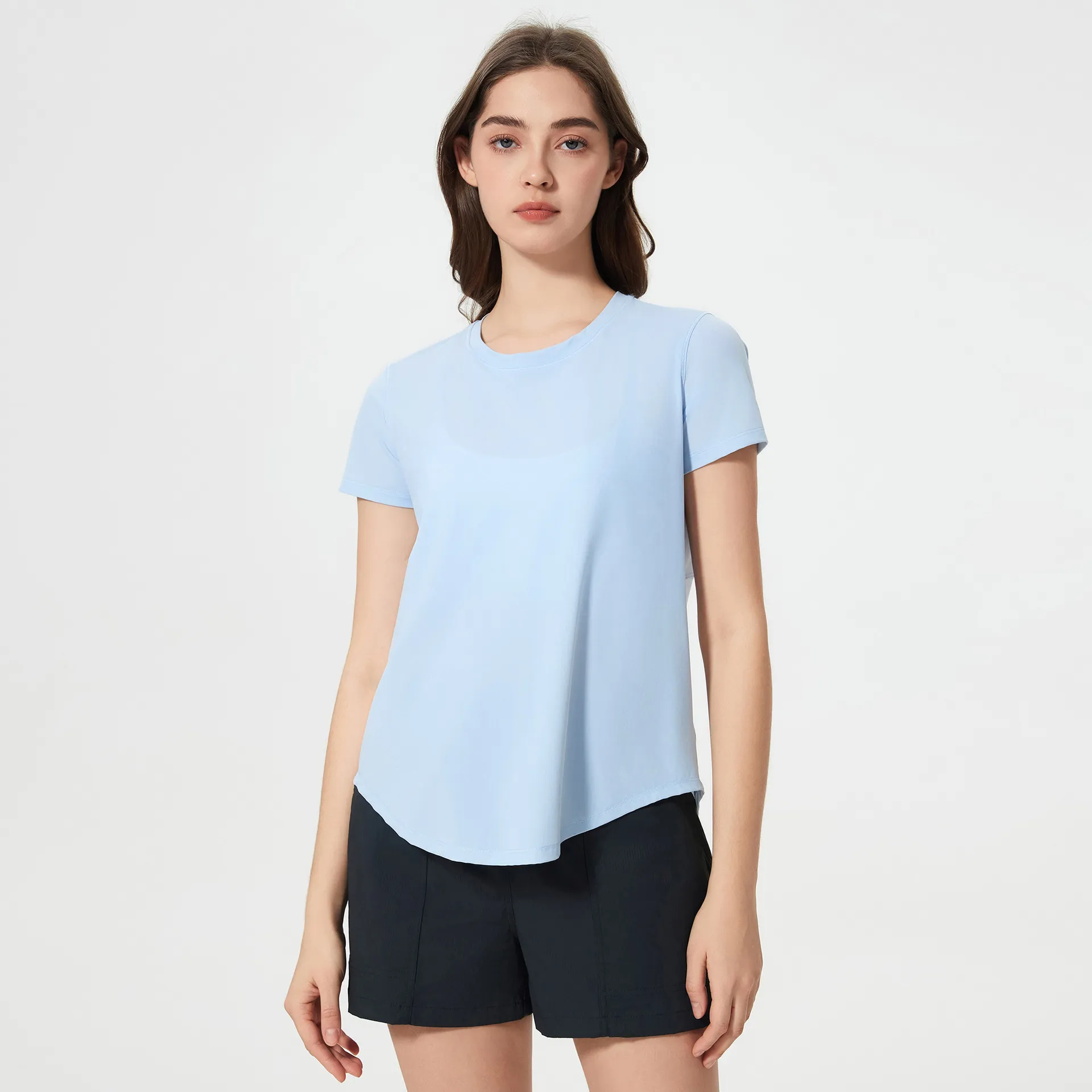 Yoga Short Sleeve Top with Mesh Back