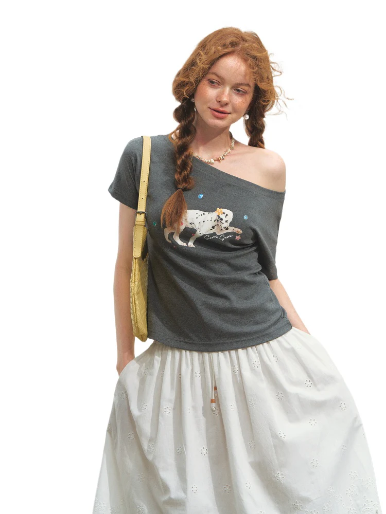 Dalmatian Print Short Sleeve T-Shirt