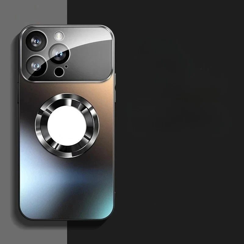 Apple iPhone - Sleek Magnetic Titanium Finish Case
