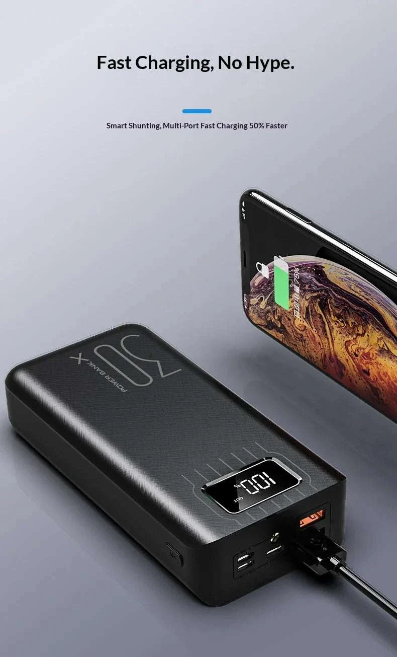 30000mAh Ultra-High Capacity Fast Charge Power Bank