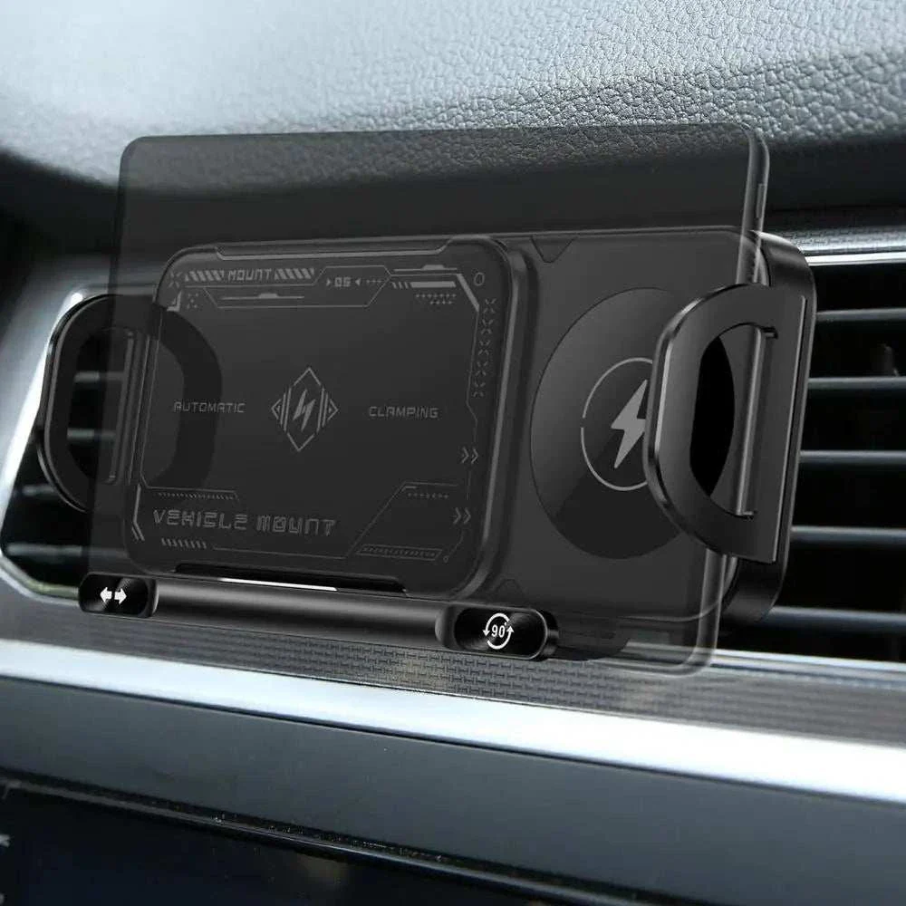 15W Wireless Car Charger Phone Holder (Vent Mount)
