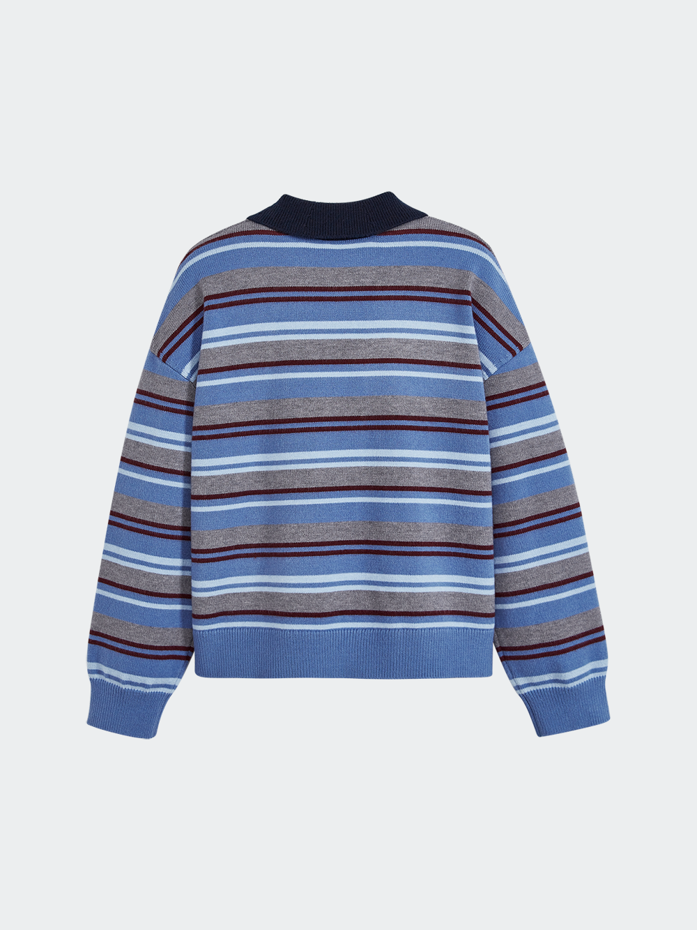 Striped Collared Sweater