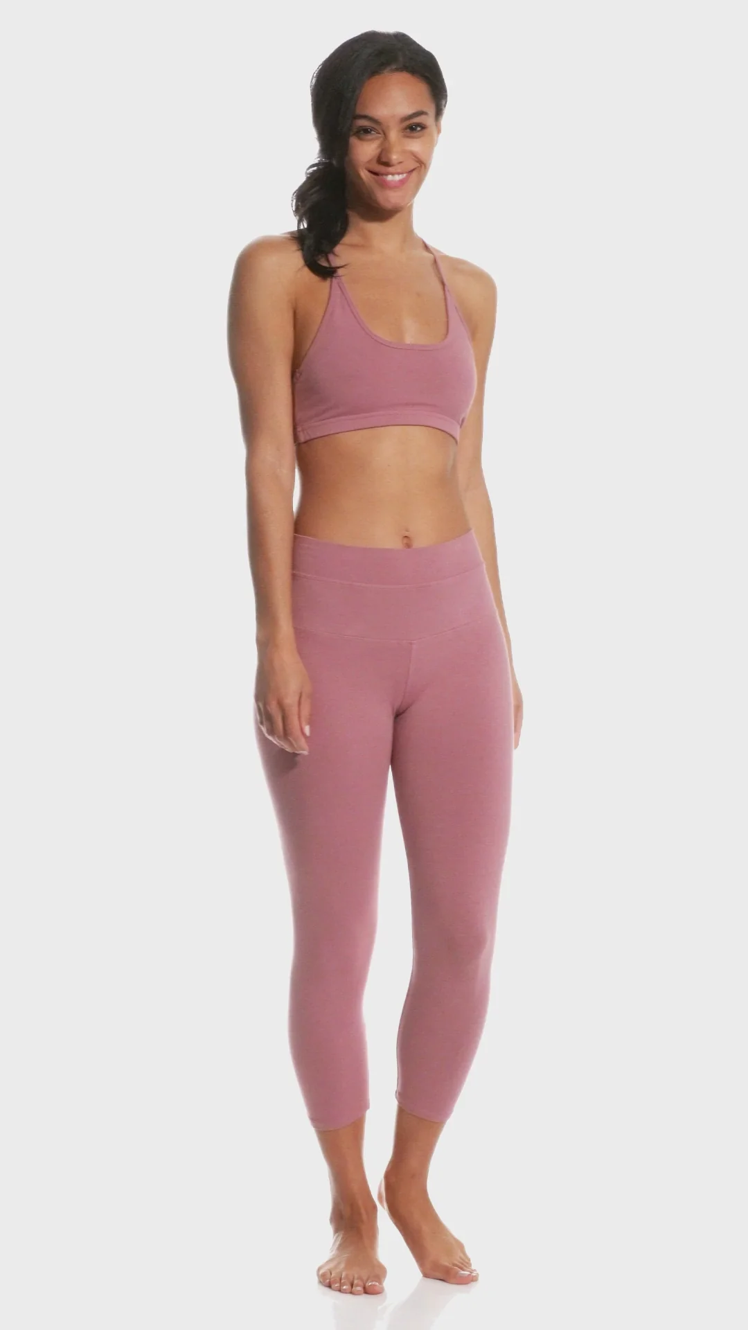 Hard Tail High Rise Cotton Yoga Capris