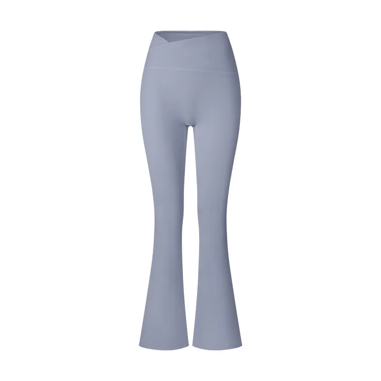 Cross Waistband Flare Pants