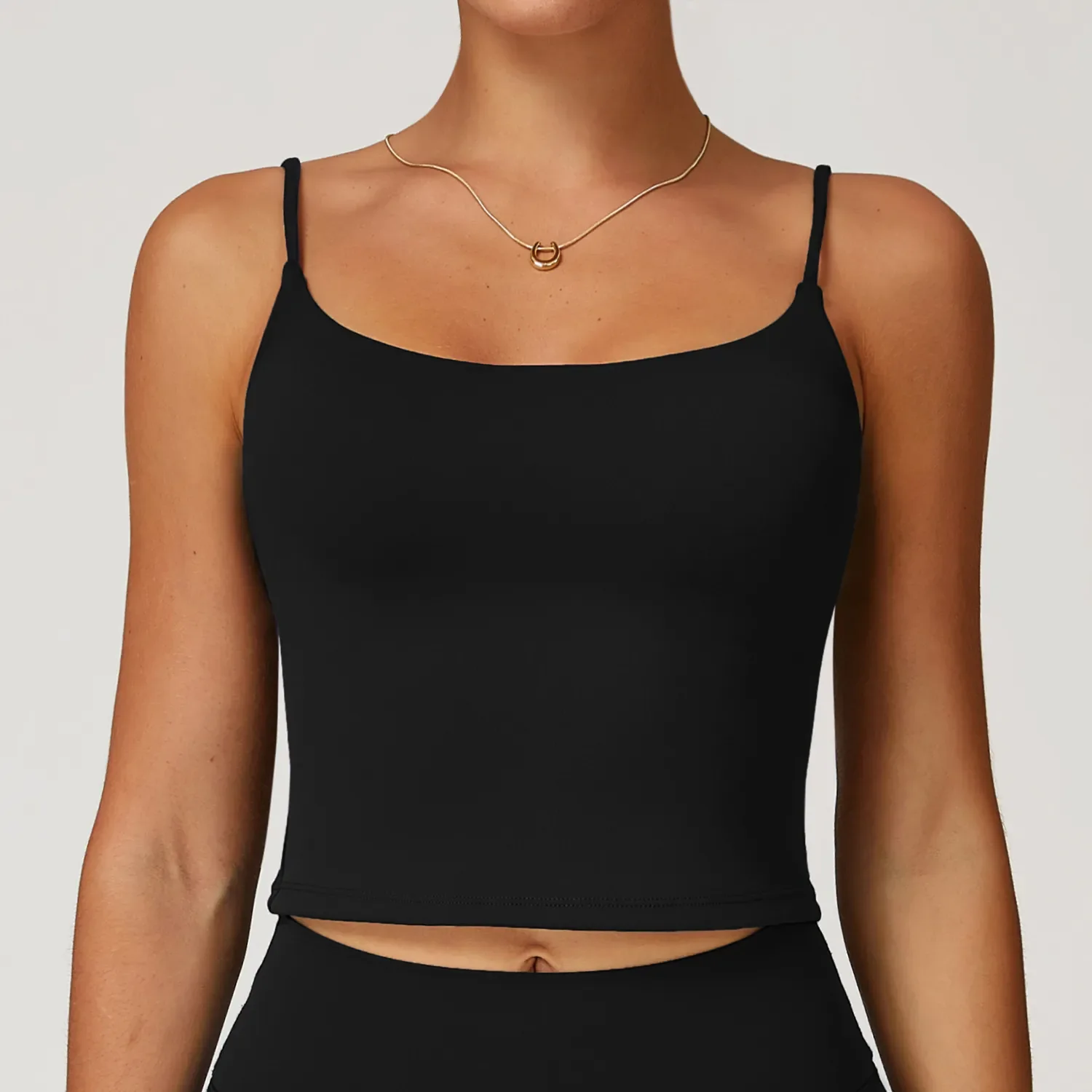 Fitness Tank Top with Spaghetti Straps
