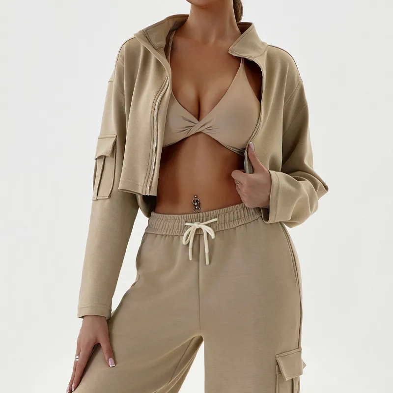 Casual Cropped Jacket