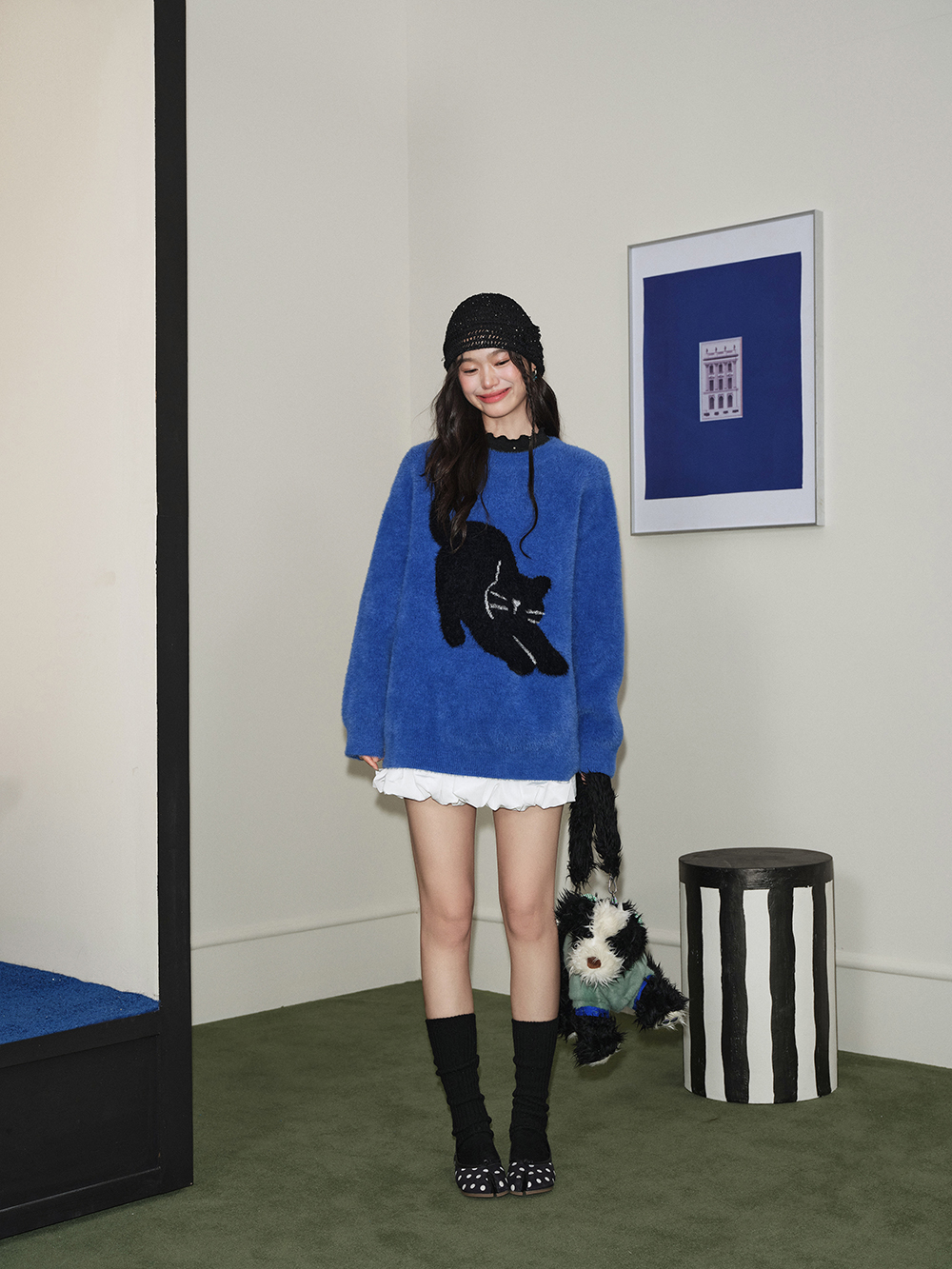 Cat Graphic Sweater