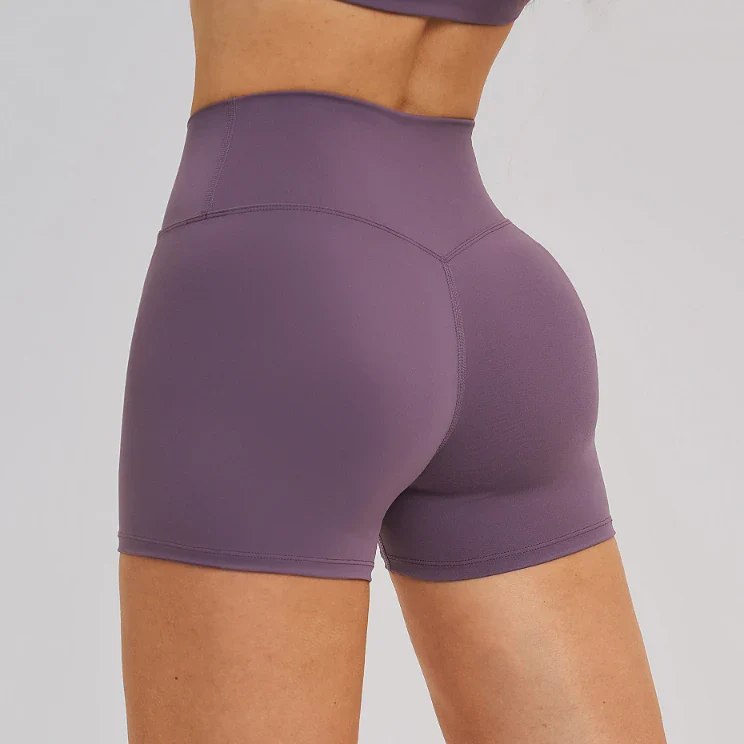 Women's Crossover Waist Yoga Shorts