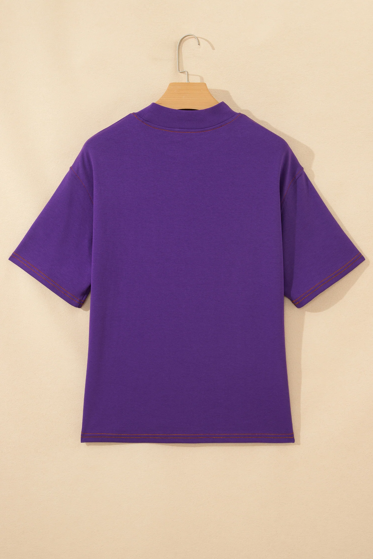 Reversible Contrast-Stitched T-Shirt