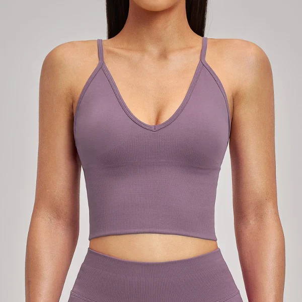 Women‘s Seamless Shockproof Yoga Tank Top