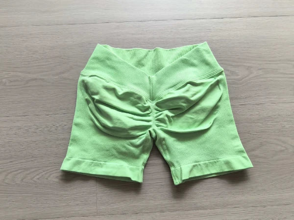 Seamless V Back Waist Butt Lifting Workout Shorts