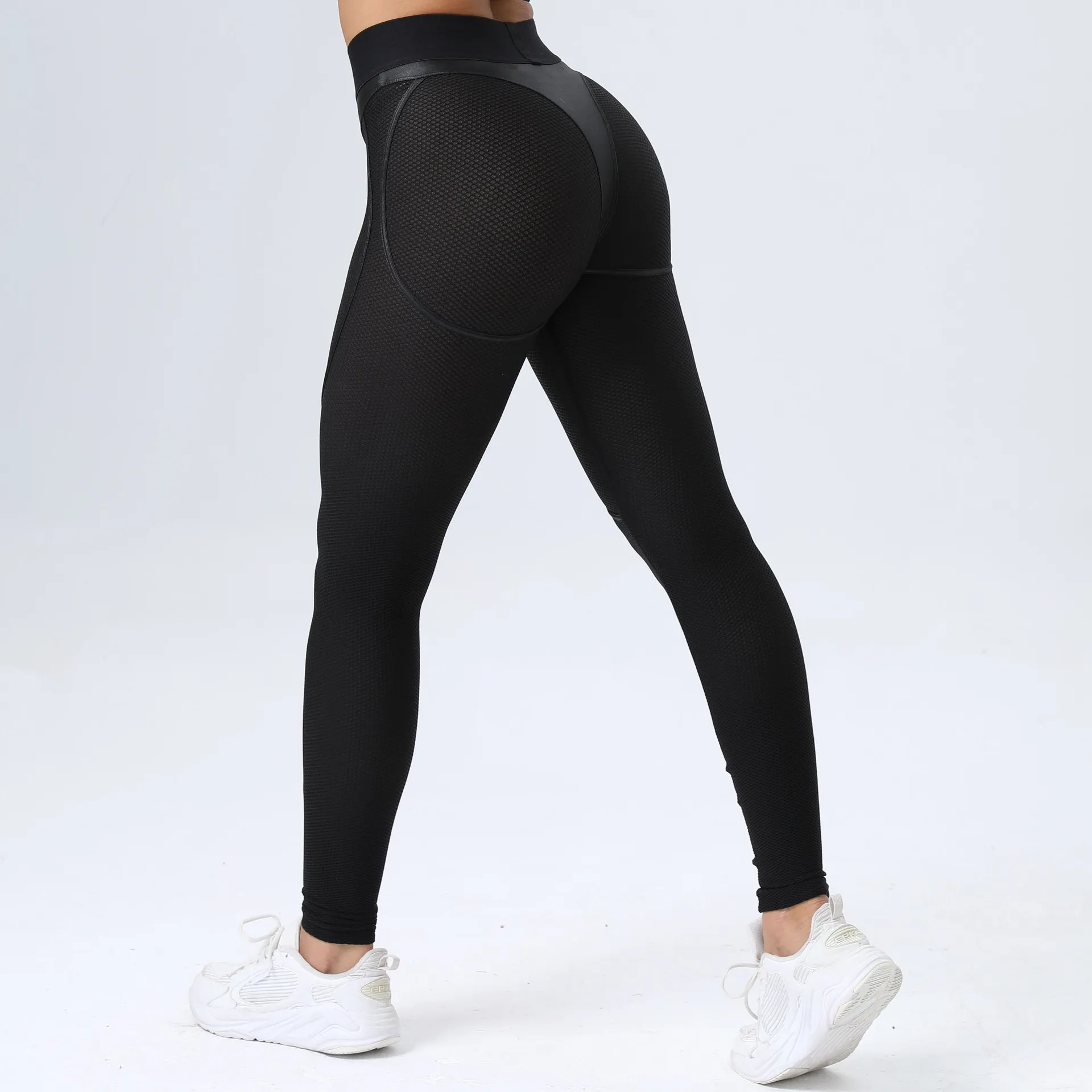 Mesh Patchwork Fitness Leggings