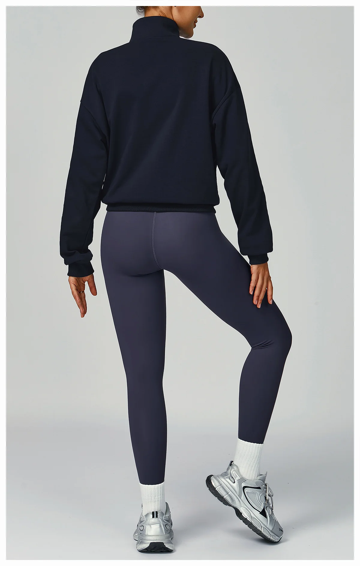 Women's Fall Winter Half Zip Up Sweatshirt