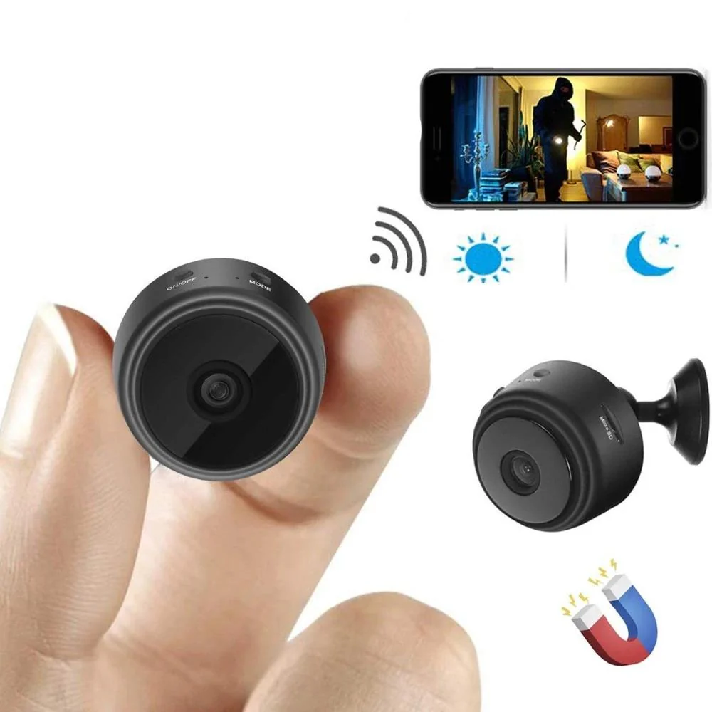 Mini Home Camera Security WiFi, Night Vision 1080 P Wireless Surveillance Camera