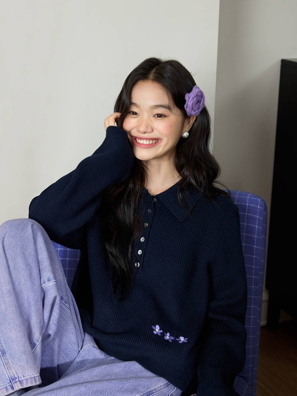 Polo Collar Sweater