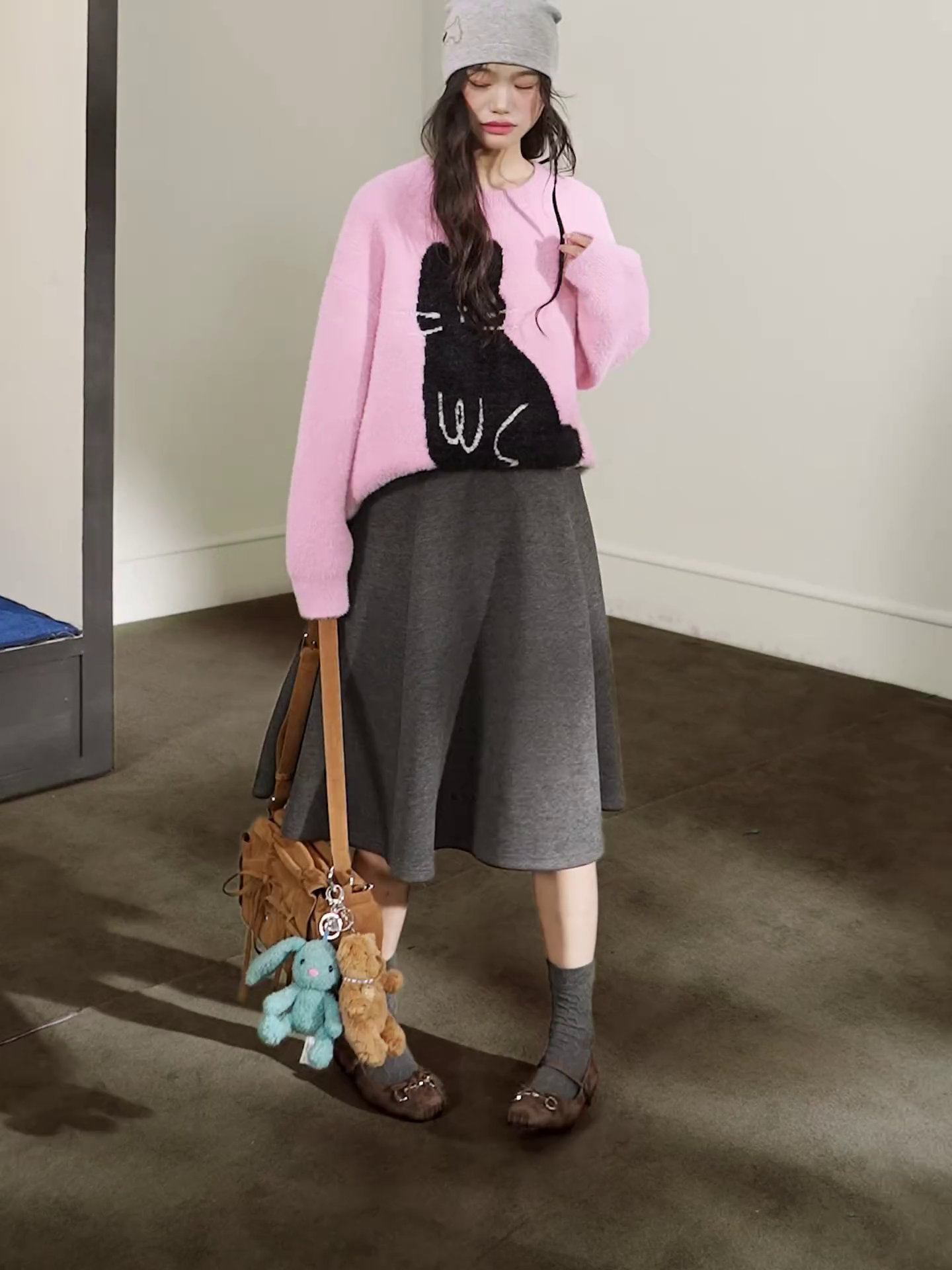 Rabbit Graphic Sweater