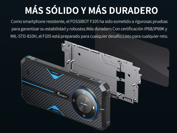 Celular Fossibot F105 Pro Dual Sim 64 Gb 4 Gb Ram 10300 Mah