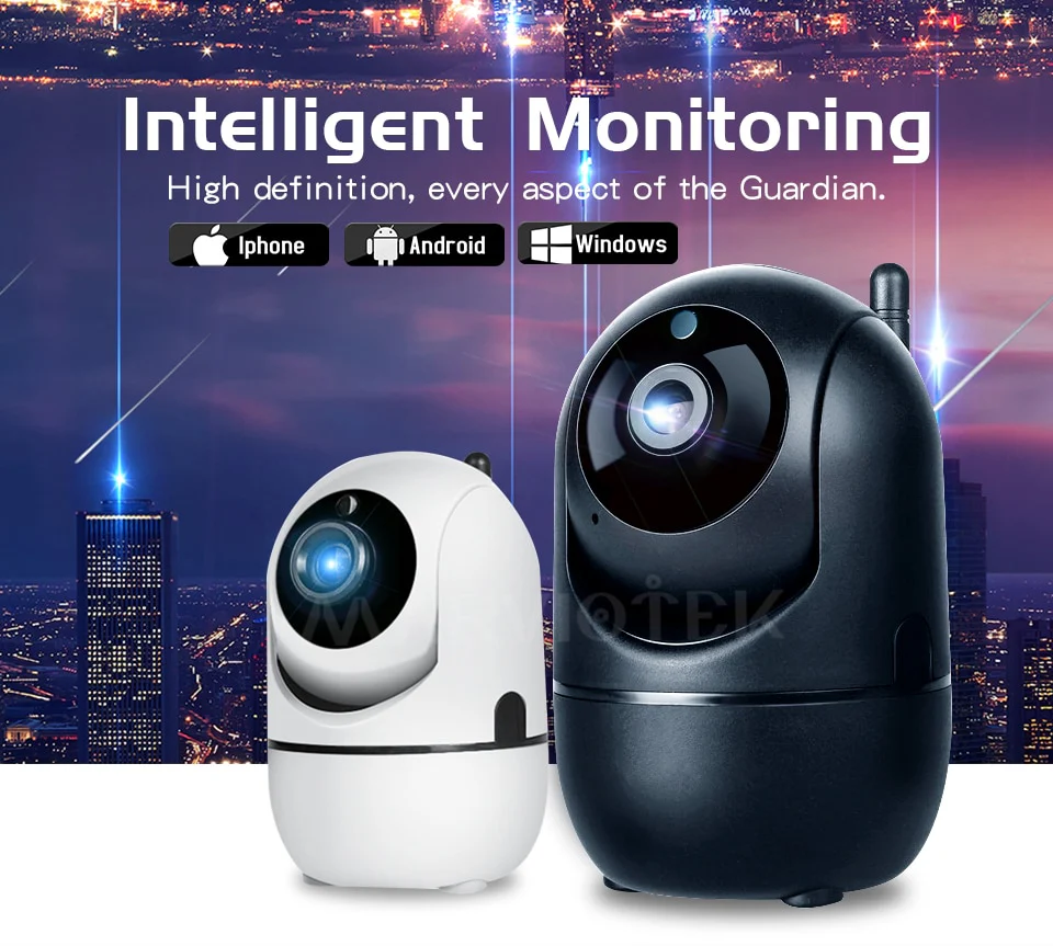 1080P Full HD Wireless IP Camera  Video Surveillance Auto Tracking Camera IR Night Vision